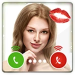 sexy girls fake call android application logo